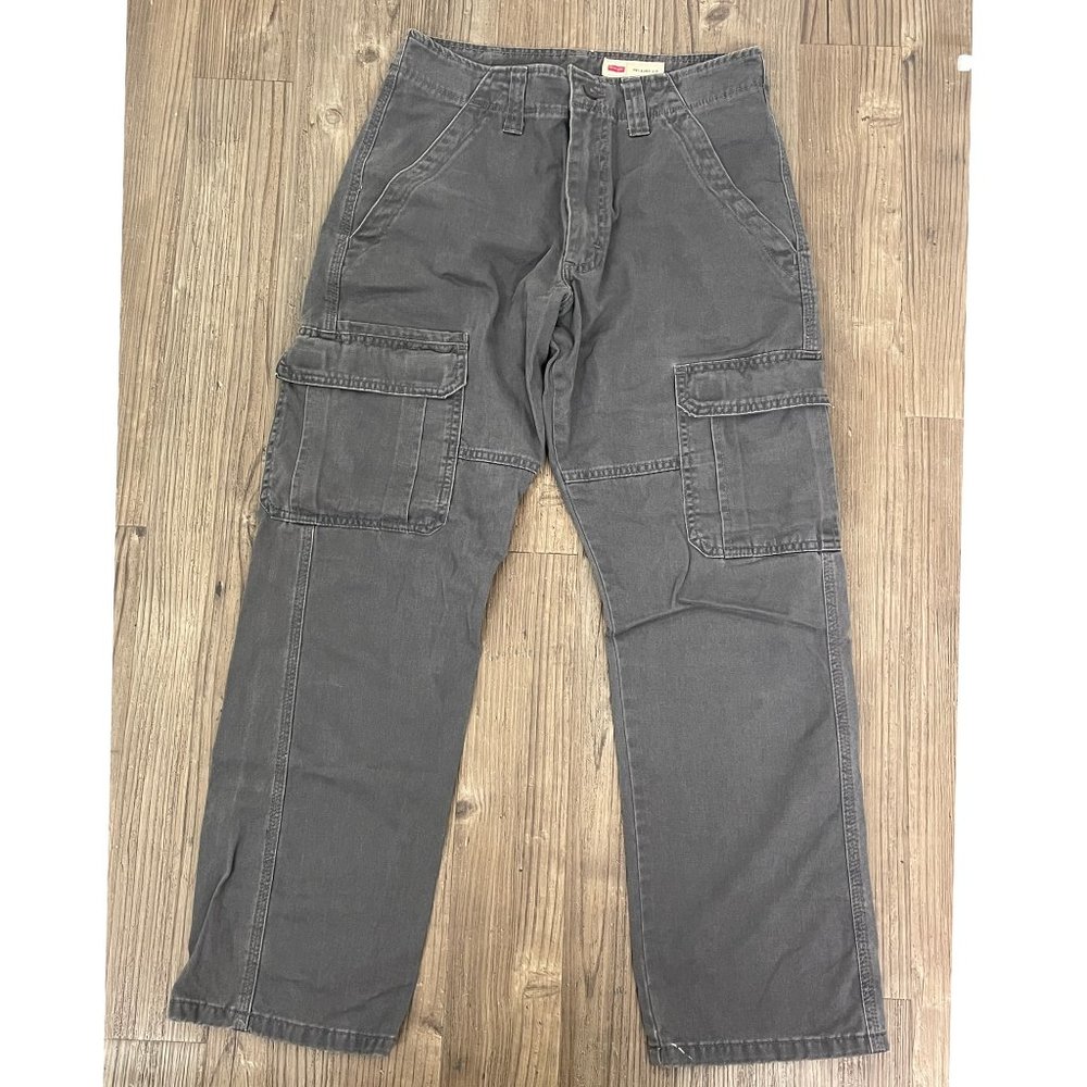 Grey Cargo Pants/ Relaxed Fit/ Unisex
